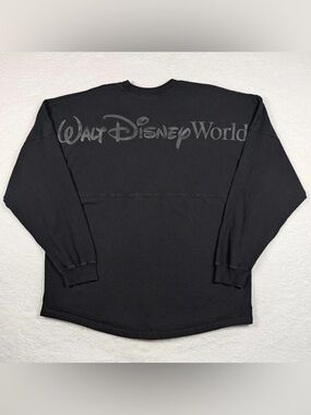 NWT Walt Disney World ✨ Spirit Jersey • Monochrome Black on Black Puff • SMALL